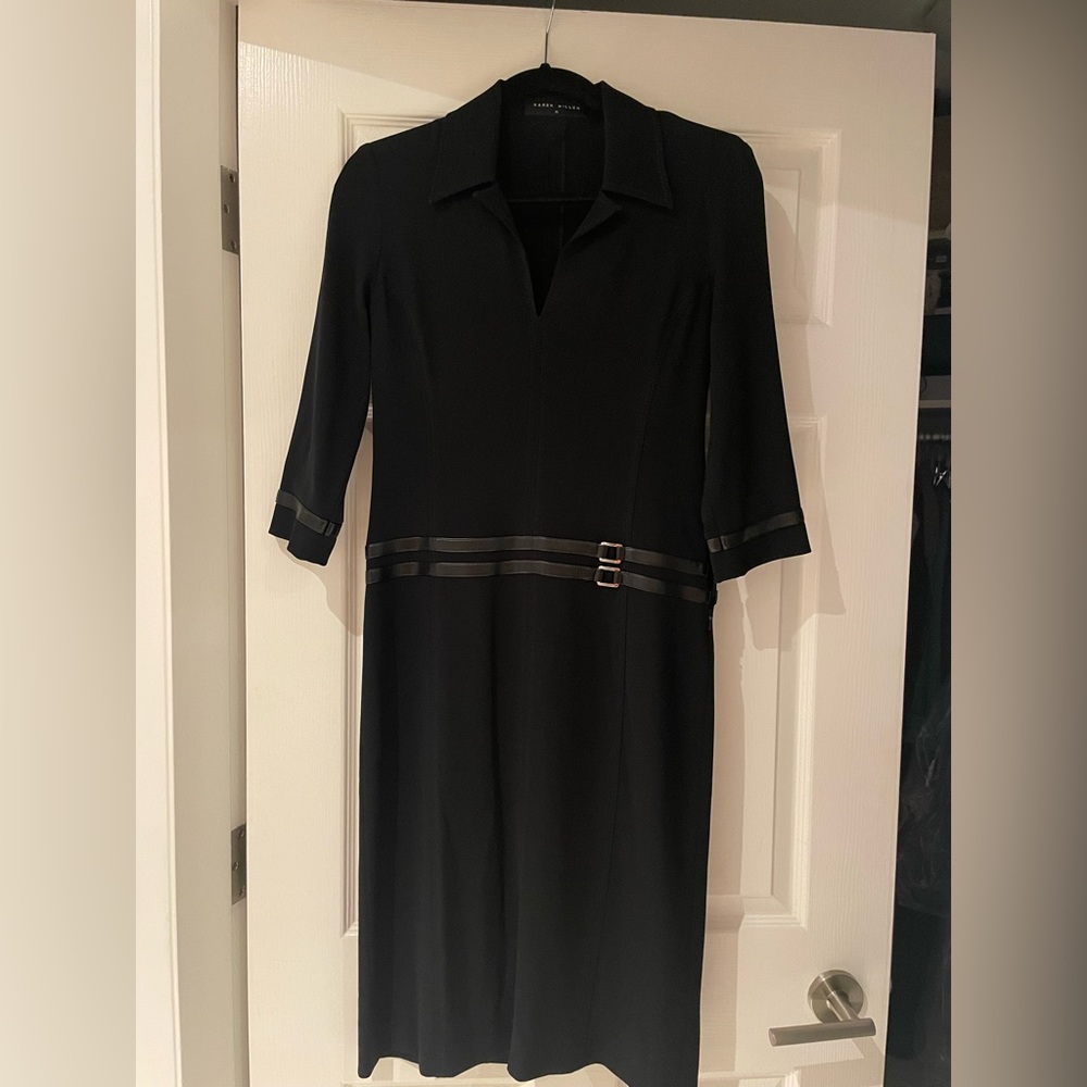 Karen Millen black dress midi. Size UK 10 (US 8)